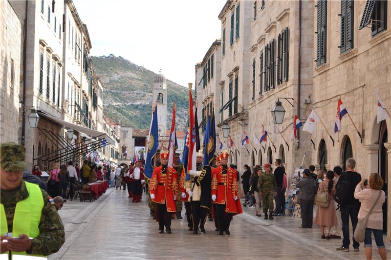 Proslava 25. obljetnice vojno redarstvenih operacija oslobođenja juga Hrvatske u Dubrovniku