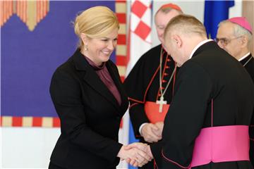 Predsjednica Kolinda Grabar Kitarović i državni tajnik Svete Stolice Pietro Parolin