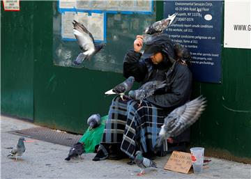 USA NEW YORK POVERTY