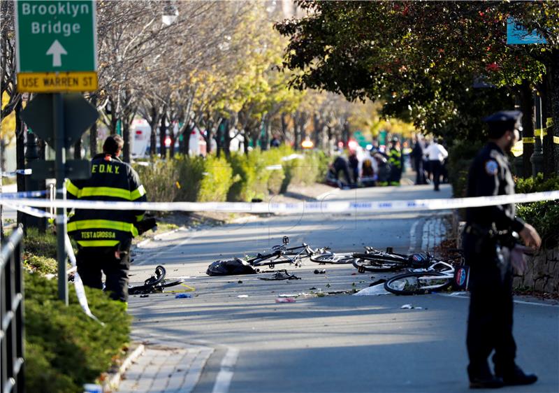 USA NEW YORK TRUCK KILLS PEOPLE