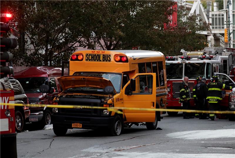 USA NEW YORK TRUCK KILLS PEOPLE