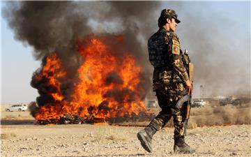 AFGHANISTAN DRUGS BURNING