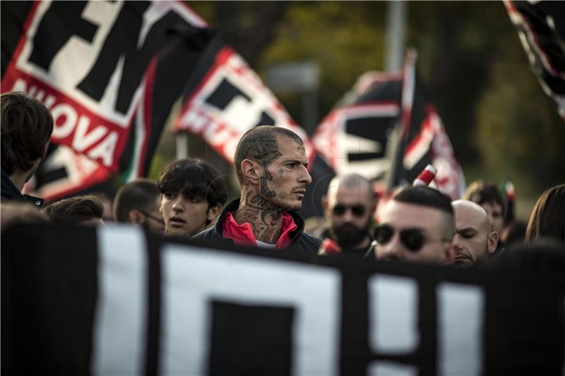 ITALY FAR RIGHT DEMONSTRATION