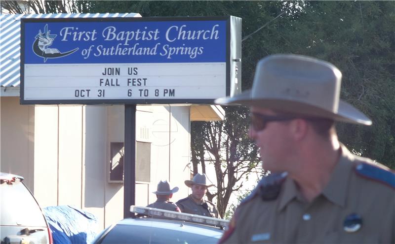 USA TEXAS CHURCH SHOOTING