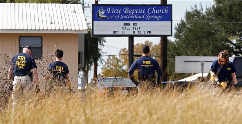 USA TEXAS CHURCH SHOOTING