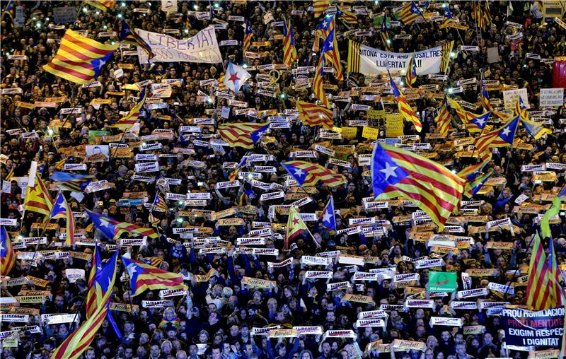 SPAIN CATALONIA INDEPENDENCE RALLY