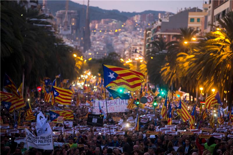 SPAIN CATALONIA INDEPENDENCE RALLY