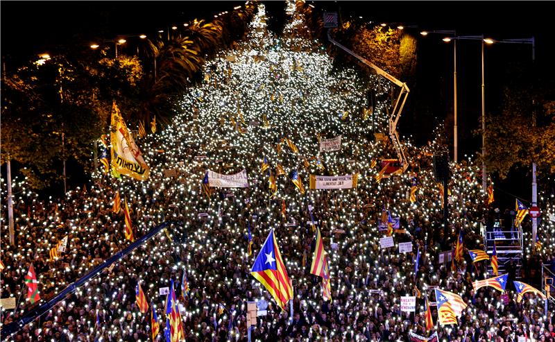 SPAIN CATALONIA INDEPENDENCE RALLY