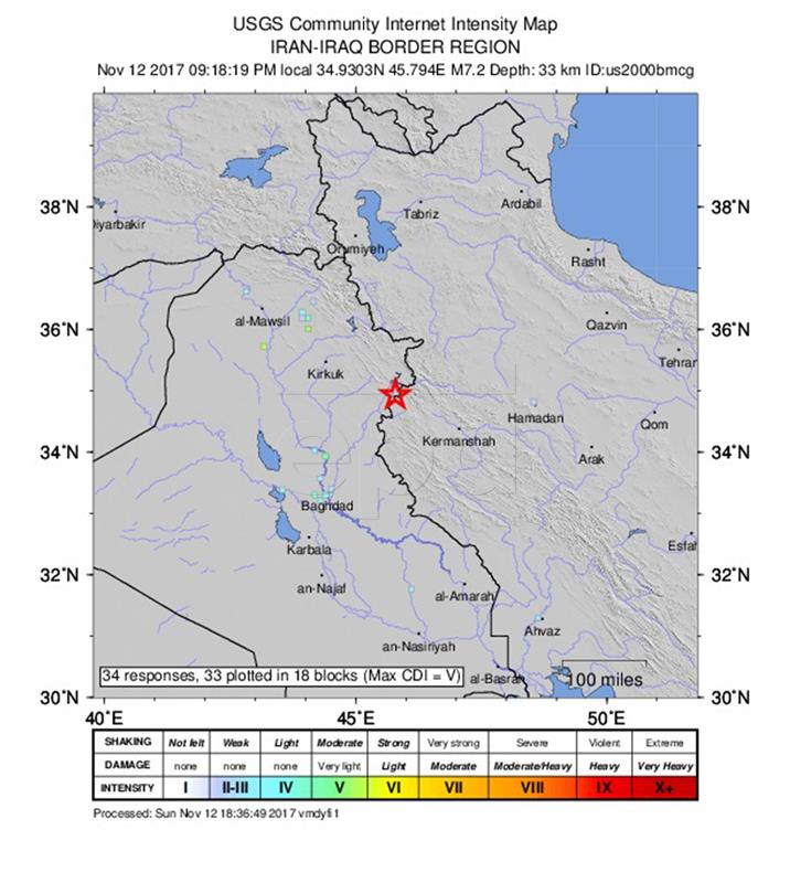 IRAQ IRAN EARTHQUAKE