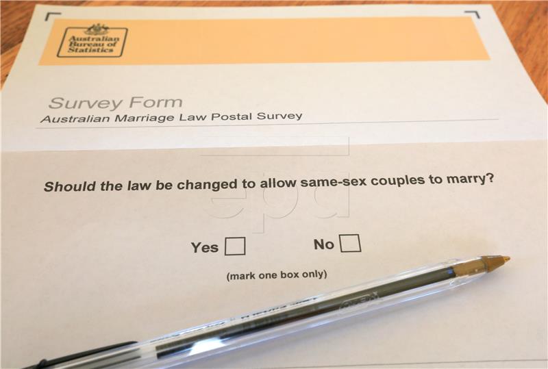 AUSTRALIA SAME SEX MARRIAGE POSTAL VOTE