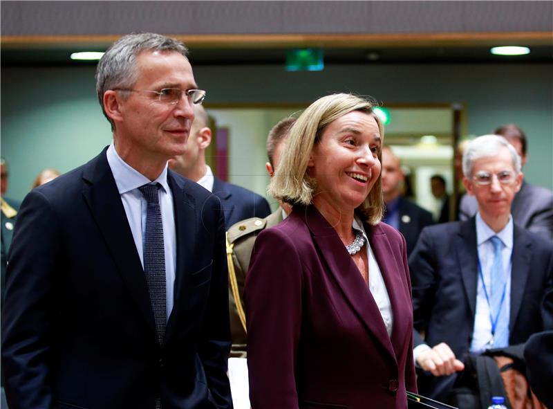 BELGIUM EU DEFENSE MINISTERS NATO COUNCIL