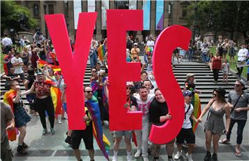 AUSTRALIA SAME SEX MARRIAGE RESULTS ANNOUNCEMENT