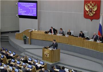 RUSSIA PARLIAMENT MEDIA LAW AMENDMENTS