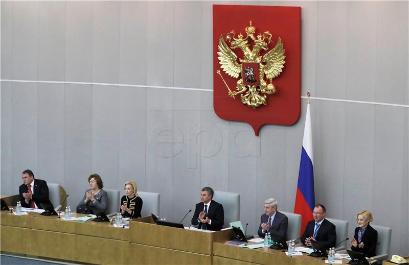 RUSSIA PARLIAMENT MEDIA LAW AMENDMENTS