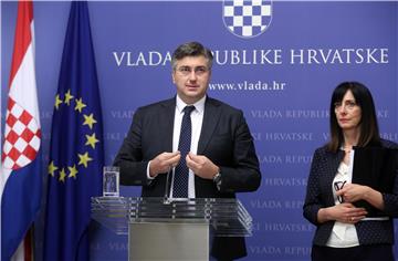 Konferencija za medije premijera Plenkovića i ministrice Divjak