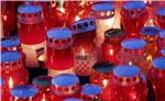 Illuminated lanterns floated down Danube on Vukovar Remembrance Day