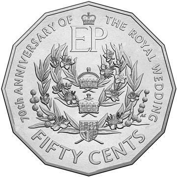 AUSTRALIA BRITAIN ROYALTY COIN ANNIVERSARY