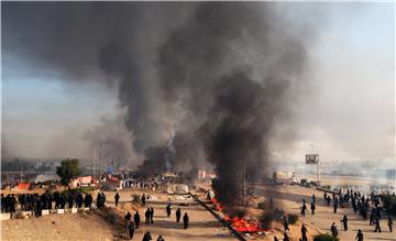 PAKISTAN RELIGOUS PROTESTORS BLOCKADE