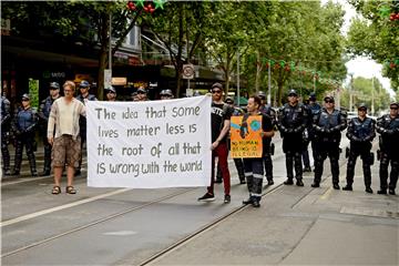 AUSTRALIA PROTESTS MANUS ISLAND