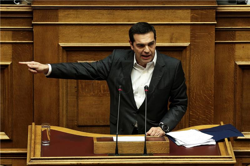 GREECE PARLIAMENT DEBATE