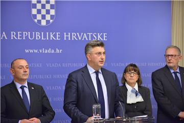 Konferencija za medije premijera Andreja Plenkovića