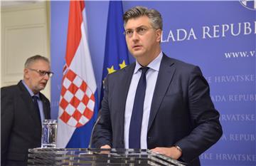 Konferencija za medije premijera Andreja Plenkovića