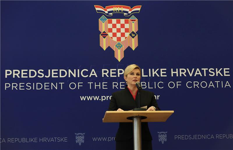 Izjava predsjednice Grabar-Kitarović u povodu presude Haškog suda