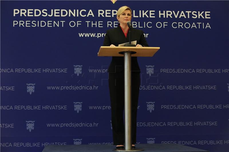 Izjava predsjednice Grabar-Kitarović u povodu presude Haškog suda