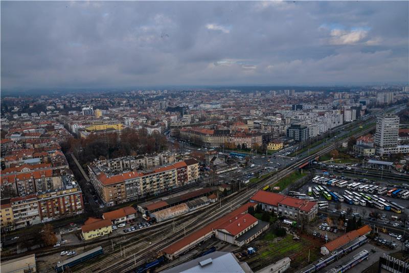 Panoramska fotografija Zagreba