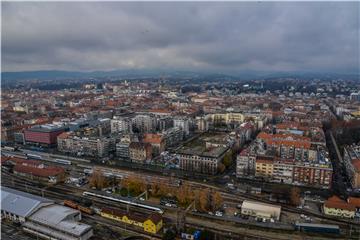 Panoramska fotografija Zagreba