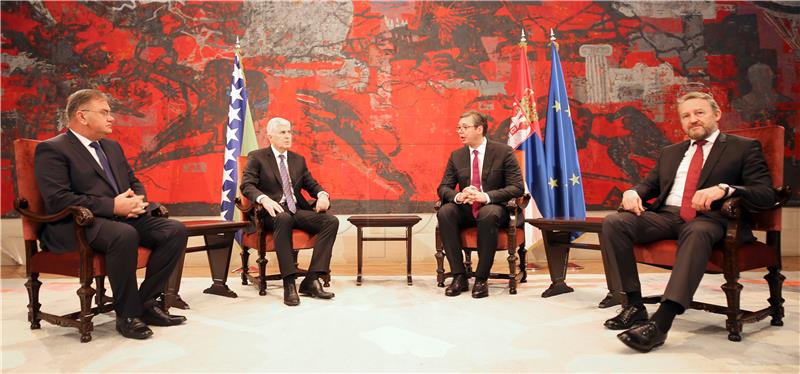 Serbian president, Bosnian Presidency members talk infrastructure, economy, border demarcation