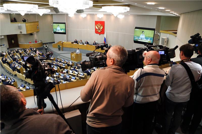 RUSSIA PARLIAMENT MEDIA LAW AMENDMENTS