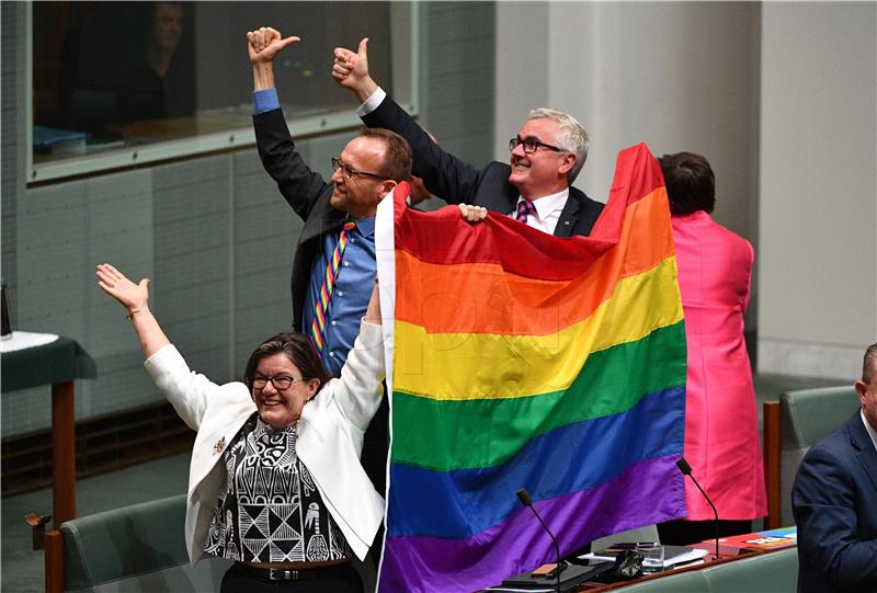 AUSTRALIA SAME SEX MARRIAGE BILL VOTE