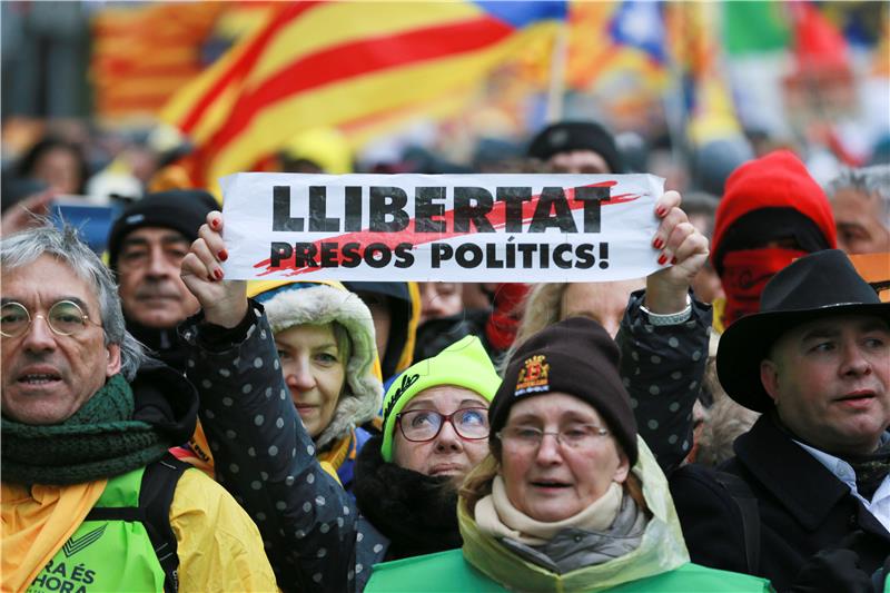 BELGIUM EU  CATALAN DEMO