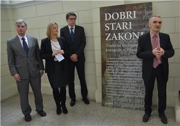 Izložba "Dobri stari zakoni - tradicija suzbijanja korupcije u Hrvatskoj"