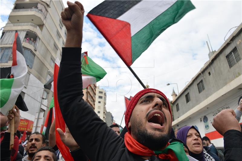 LEBANON PROTEST JERUSALEM US TRUMP