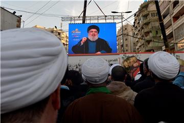 LEBANON PALESTINE USA JERUSALEM HEZBOLLAH PROTEST