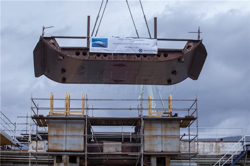 New keel set for polar cruise ship