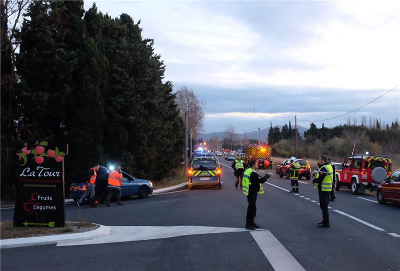 FRANCE BUS TRAIN CRASH