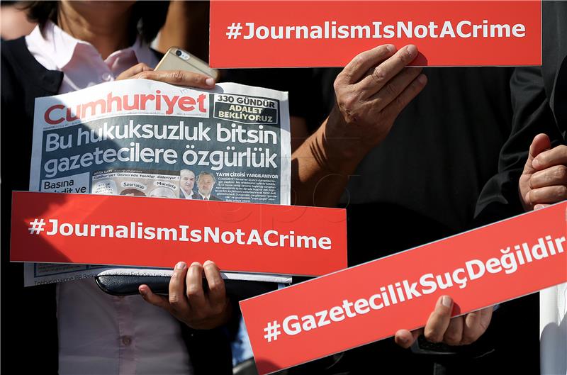 (FILE) TURKEY TRIALS CUMHURIYET PROTEST MESALE TOLU