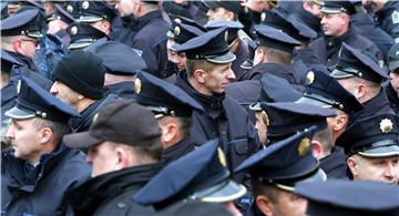 BOSNIA POLICE PROTEST