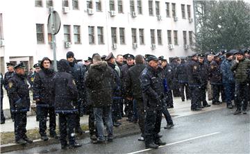 BOSNIA POLICE PROTEST