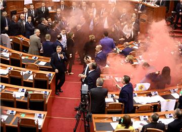 ALBANIA OPPOSITION PROTEST