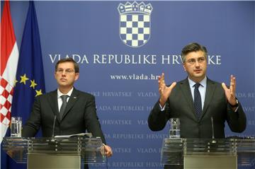  Izjave nakon susreta hrvatskog premijera Andreja Plenkovića i Mire Cerara