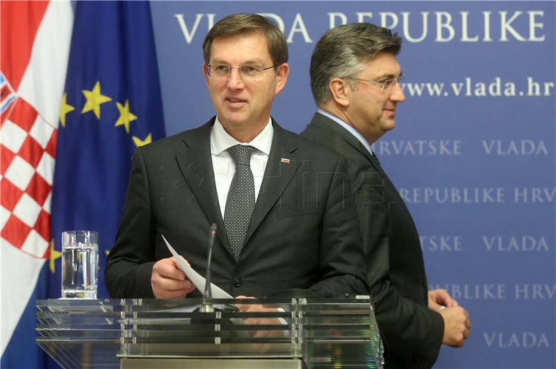 Croatian and Slovenian prime ministers press conference