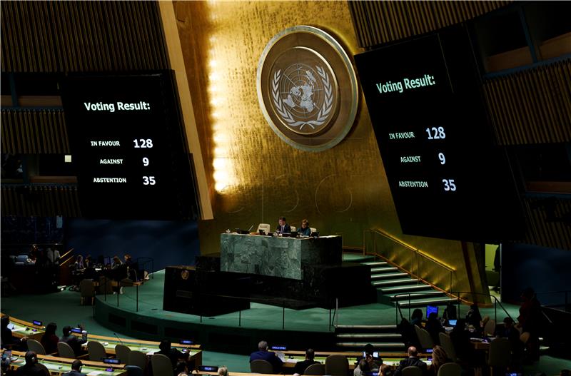 UN General Assembly: Croatia votes contrary to most EU countries on Jerusalem resolution