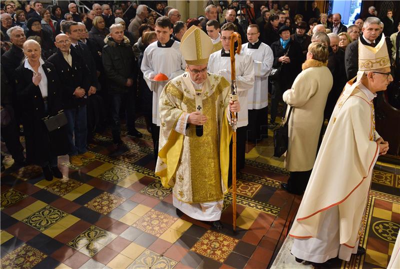 Koncelebrirana misa na Božić u zagrebačkoj katedrali