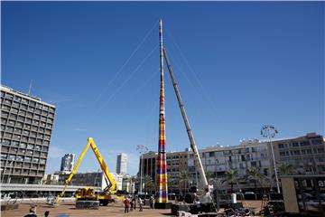 MIDEAST ISRAEL LEGO TOWER