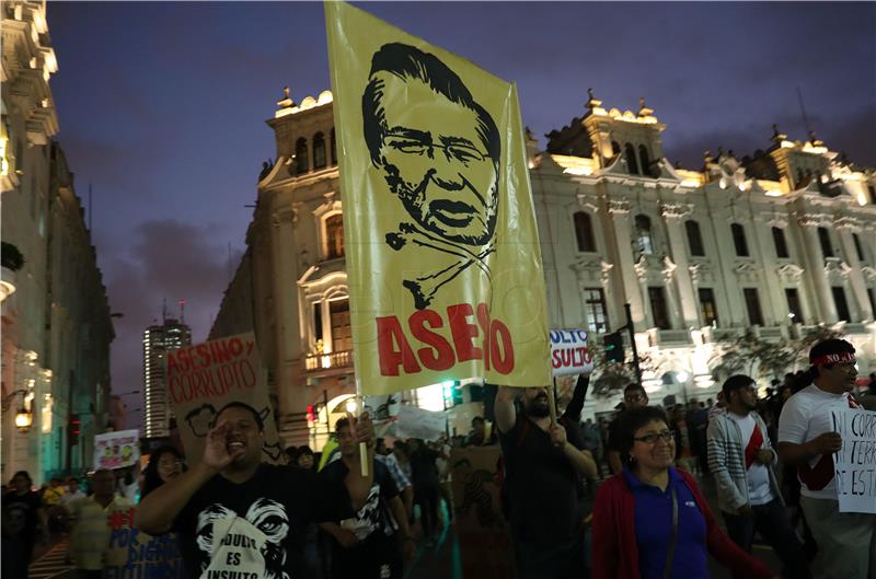 PERU PROTEST FUJIMORI PARDON