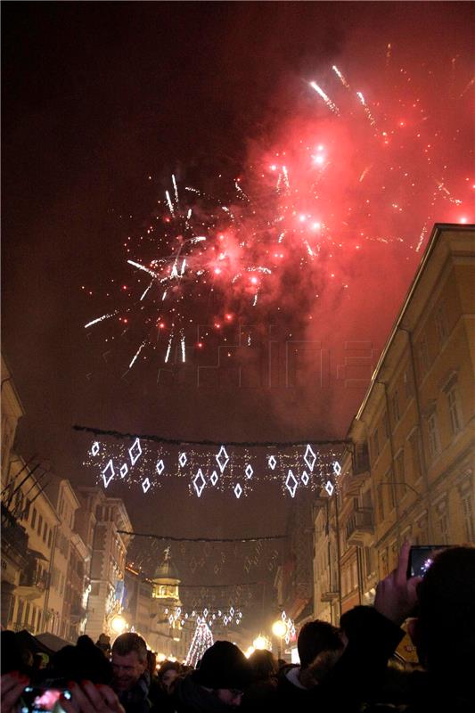 Doček Nove godine na riječkom Korzu